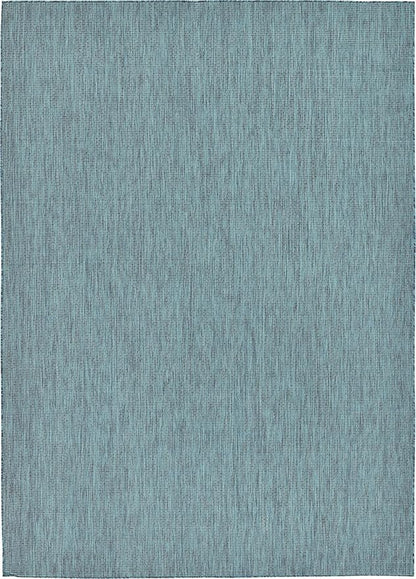 Unique Loom Collection Casual Transitional Solid Heathered Indoor/Outdoor - Image 3