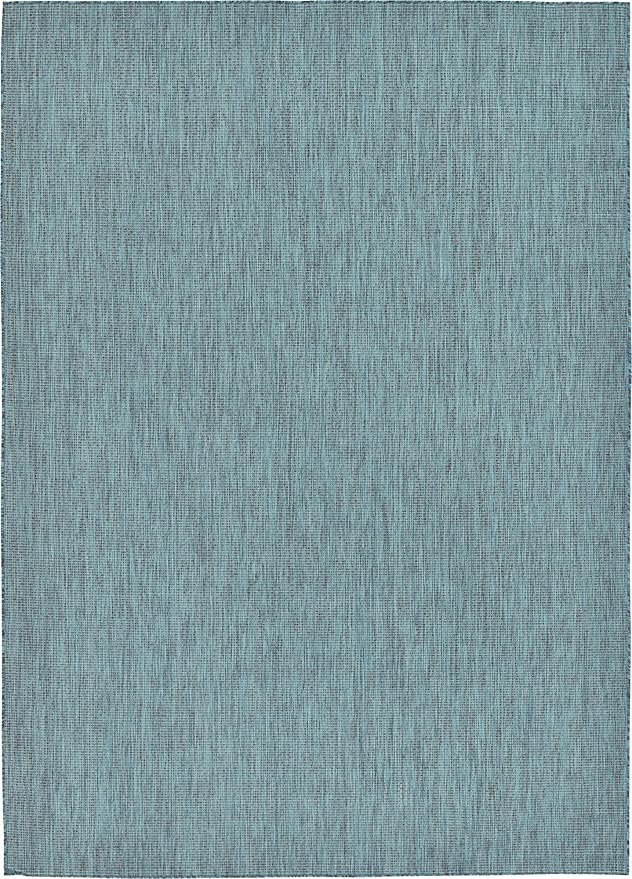 Unique Loom Collection Casual Transitional Solid Heathered Indoor/Outdoor by UniqueLoom