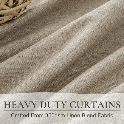 Black Out 96 Inch Long Boho Curtains 2 Panel Set, Farmhouse Curtains - Image 3