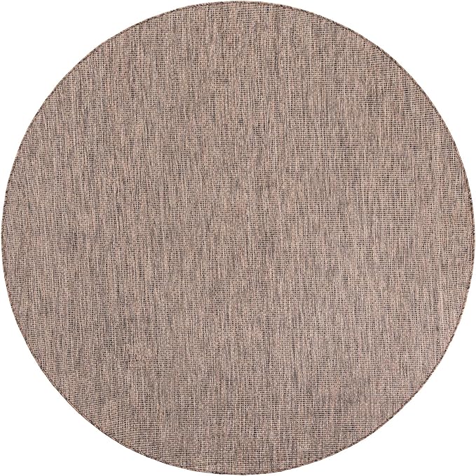 Unique Loom Outdoor Solid Collection Area Rug - Image 3