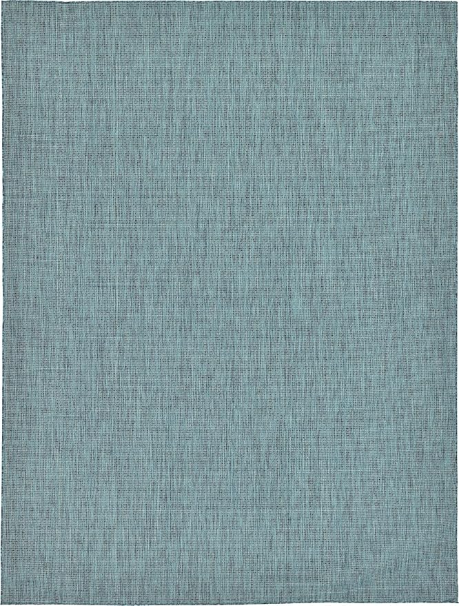 Unique Loom Collection Casual Transitional Solid Heathered Indoor/Outdoor - Image 4