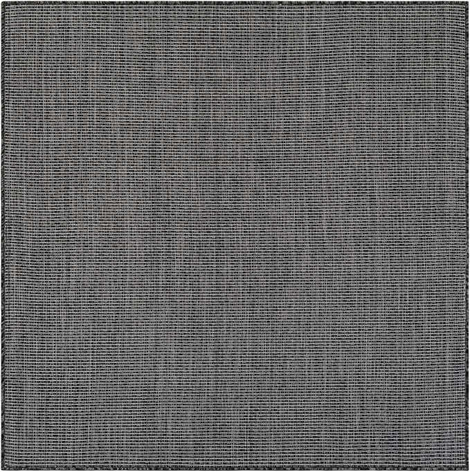Unique Loom Outdoor Solid Collection Area Rug - Image 3