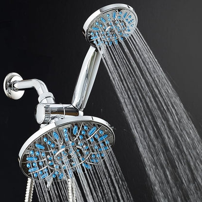 Antimicrobial/Anti-Clog High-Pressure 30-setting Rainfall Shower Combo by - Image 5