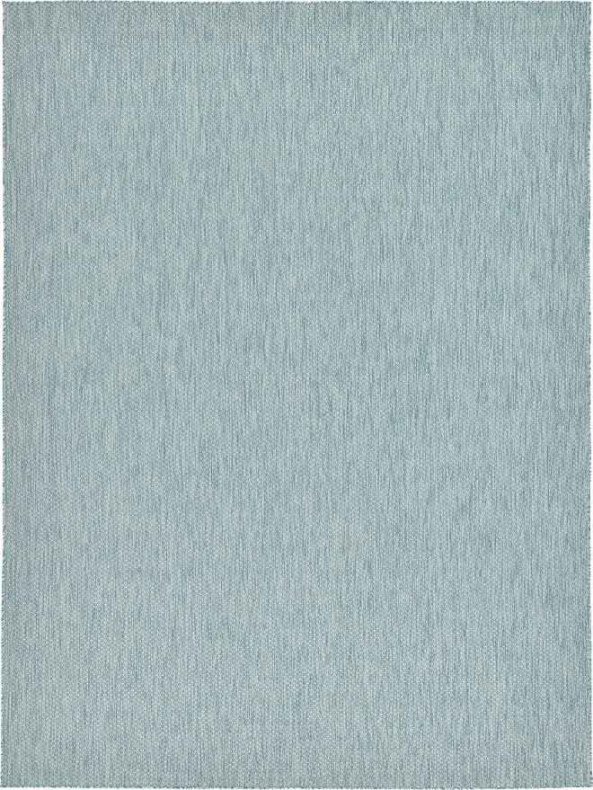 Unique Loom Collection Casual Transitional Solid Heathered Indoor/Outdoor by UniqueLoom