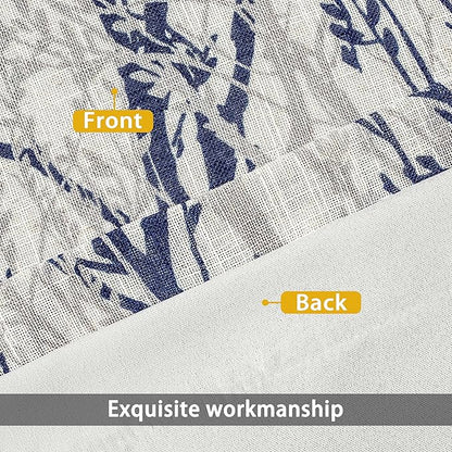 DriftAway Linen Printed Blackout Curtains Tree Branch Pattern Double Layer 84 - Image 4