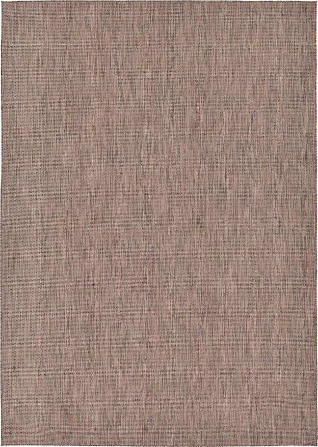 Unique Loom Collection Casual Transitional Solid Heathered Indoor/Outdoor - Image 7