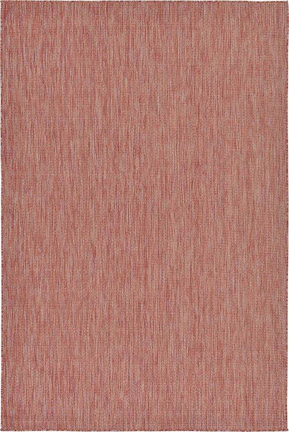 Unique Loom Collection Casual Transitional Solid Heathered Indoor/Outdoor - Image 7