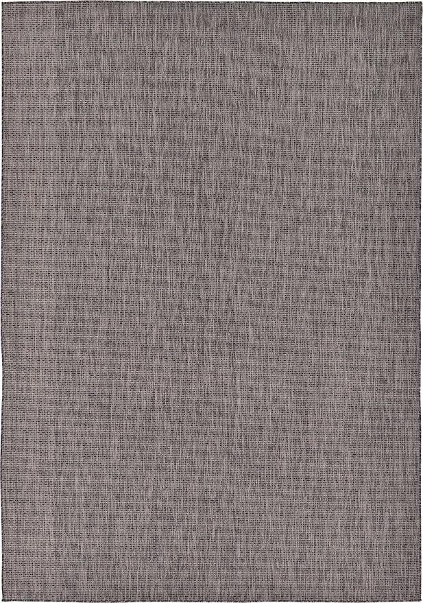 Unique Loom Collection Casual Transitional Solid Heathered Indoor/Outdoor by UniqueLoom