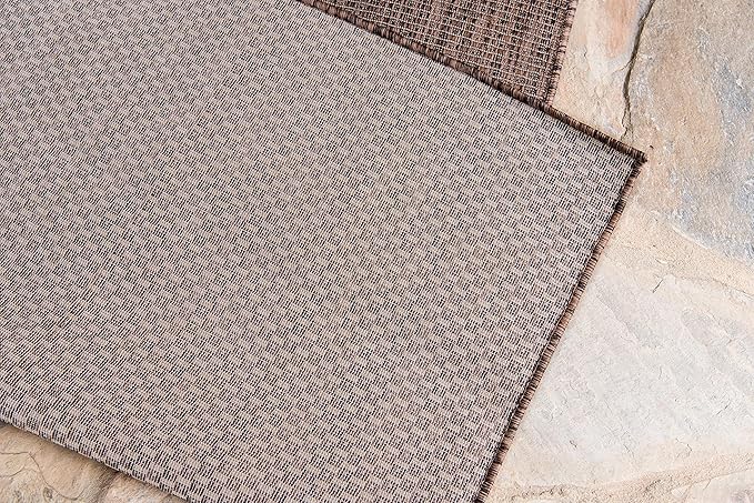 Unique Loom Collection Casual Transitional Solid Heathered Indoor/Outdoor - Image 5