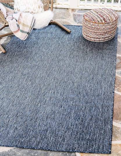 Unique Loom Collection Casual Transitional Solid Heathered Indoor/Outdoor - Image 4